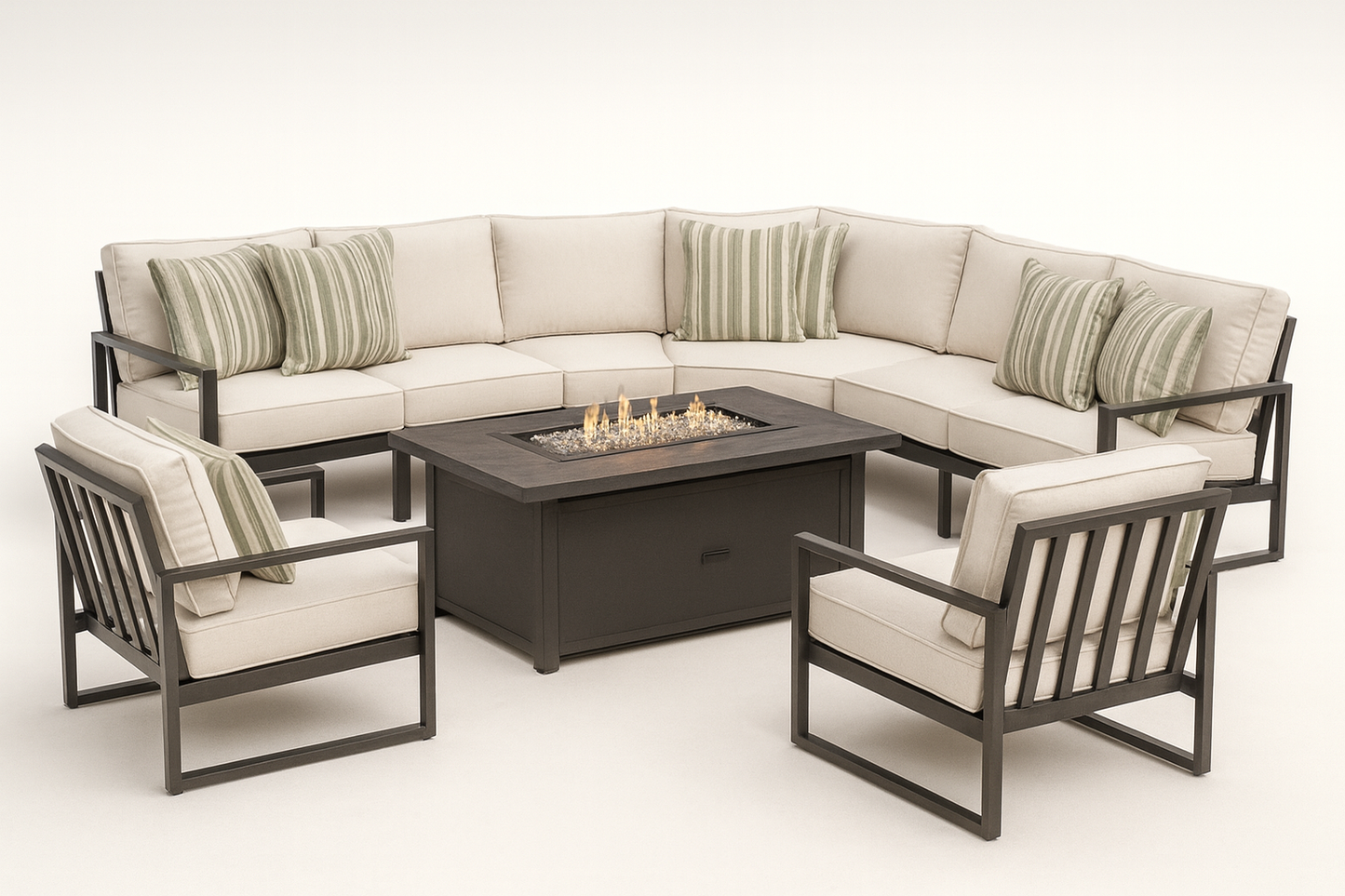 The Westport Modern Outdoor Seating Set