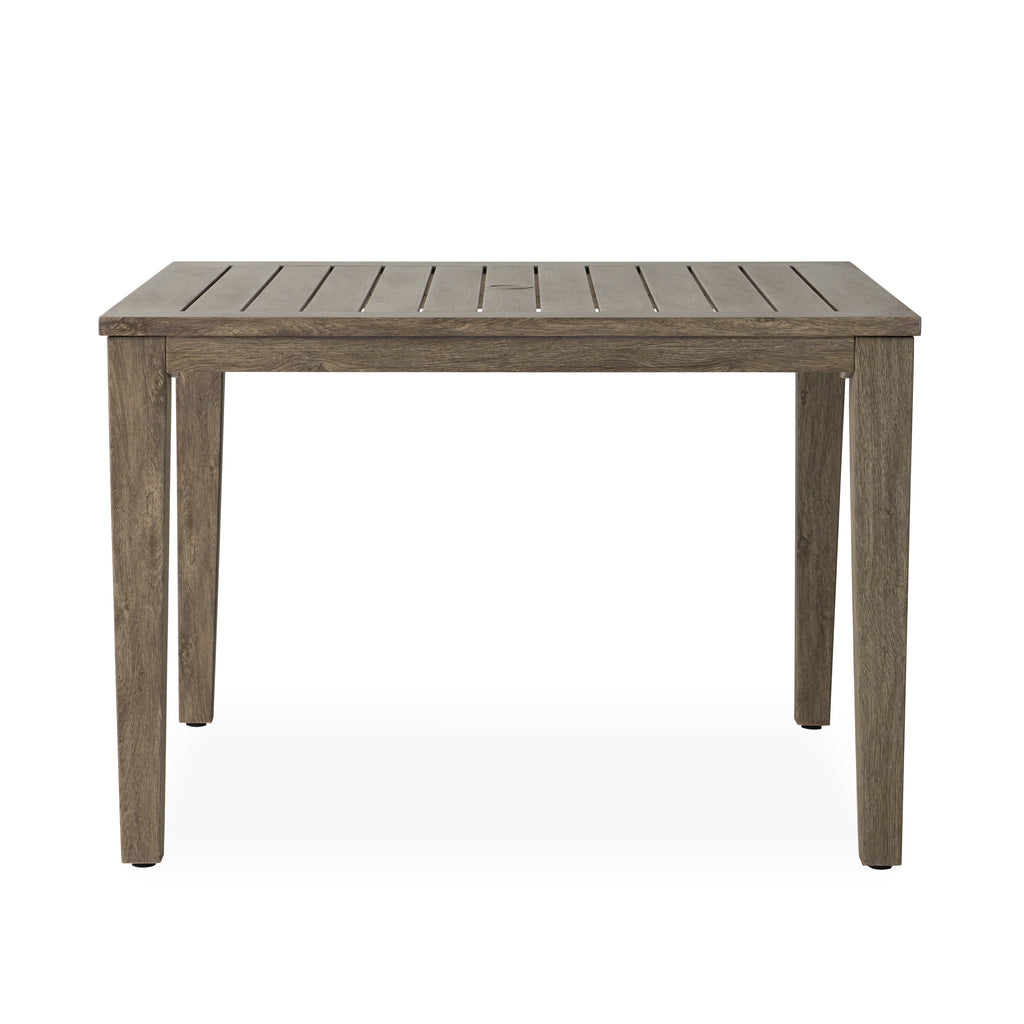 Frontier 44" Square Umbrella Dining Table — Front
