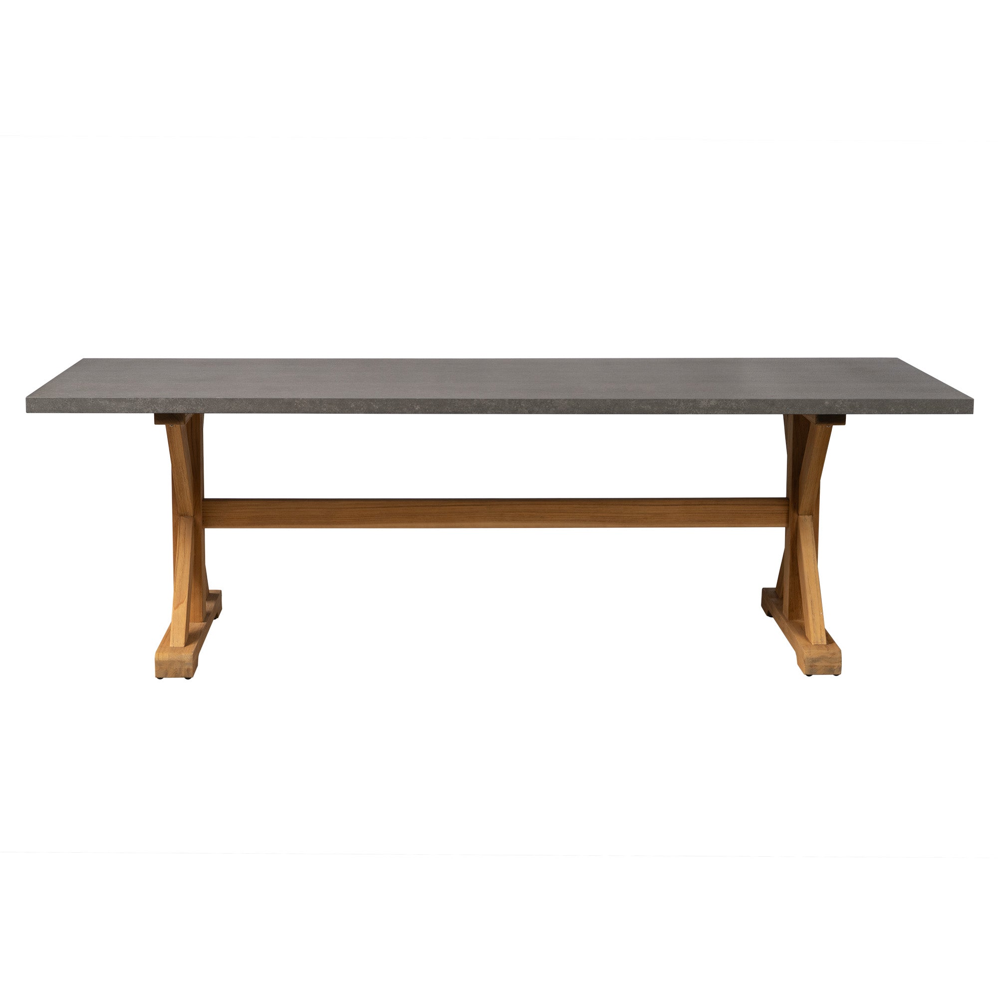 Teak 94" Ceramic Top Teak Dining Table