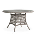 Mackinac 48" Round Umbrella Dining Table with Woven Top