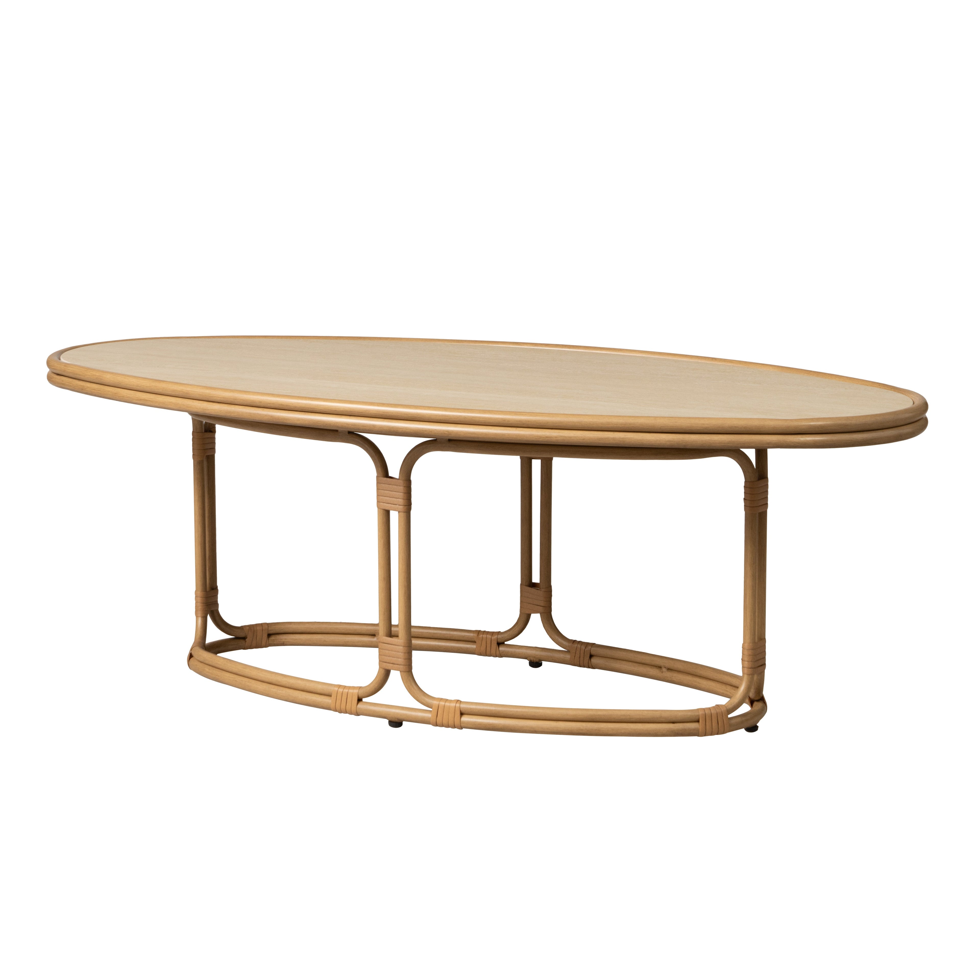 Riviera 50" Oval Cocktail Table — Angle
