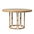 Riviera 48" Round Dining Table — Angle