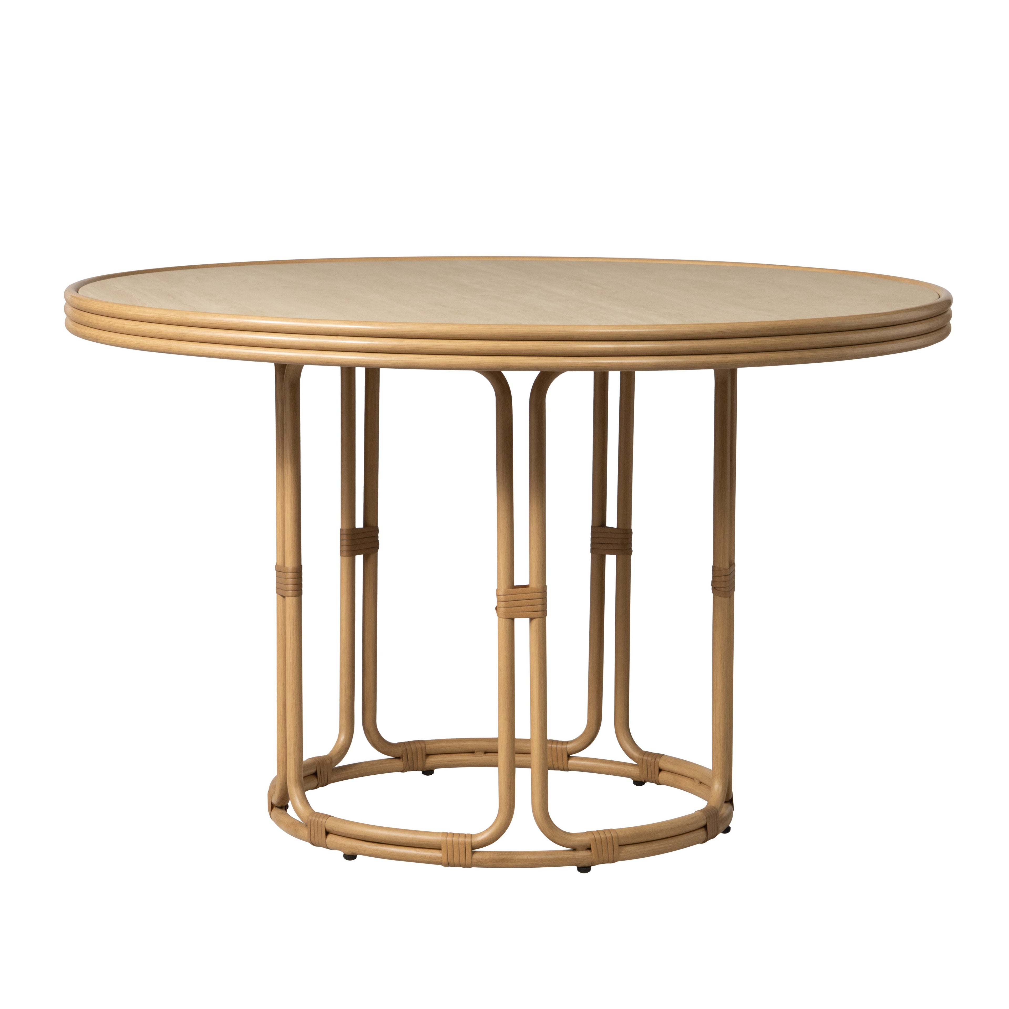 Riviera 48" Round Dining Table — Angle