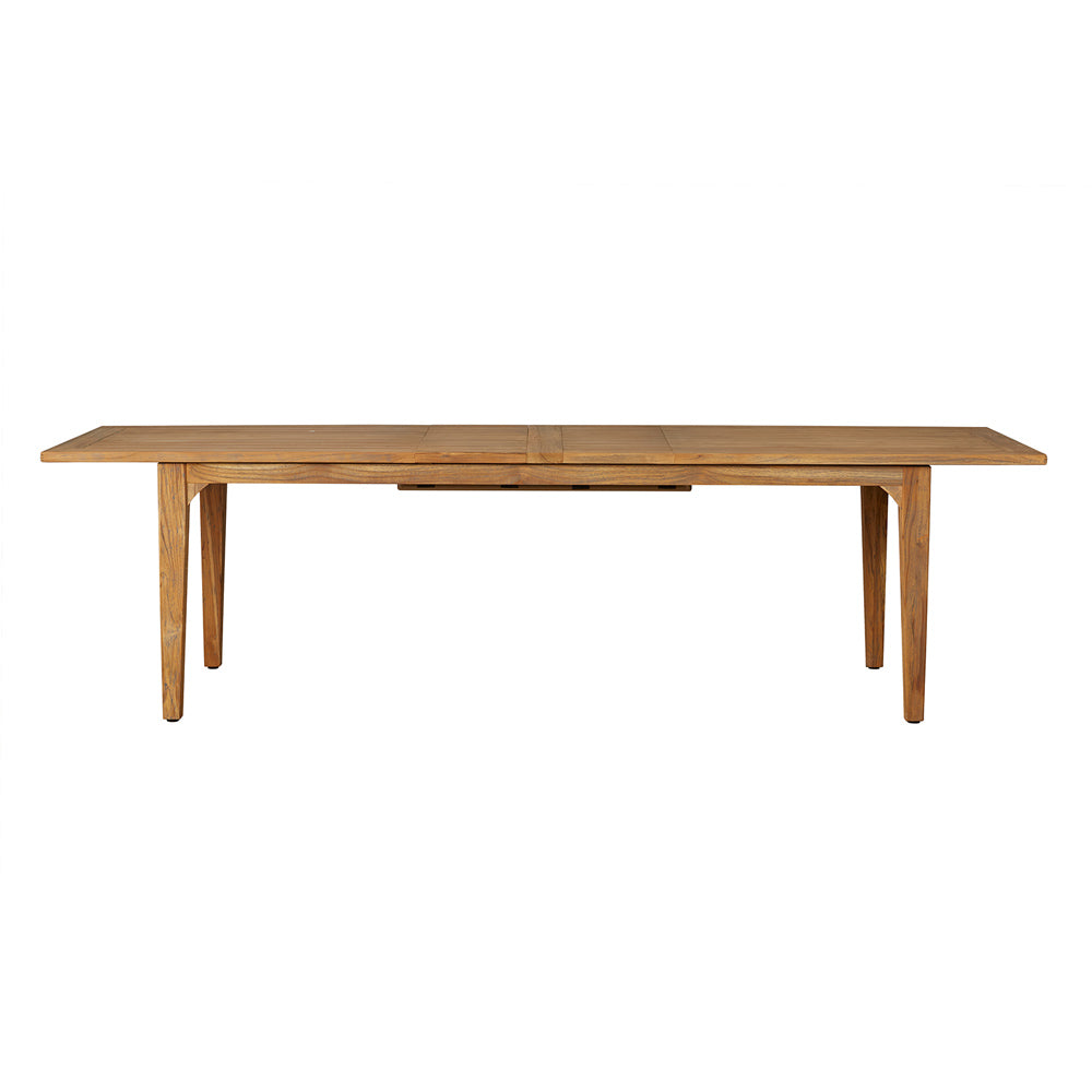 Teak 86-110" Double Butterfly Leaf Umbrella Table