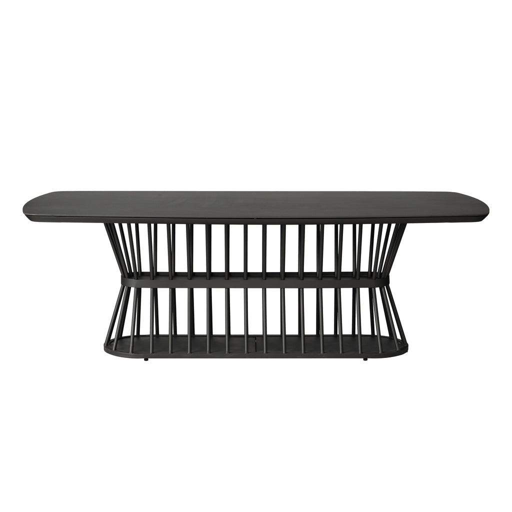 Escape 86.5" Boat Shaped Dining Table — Front