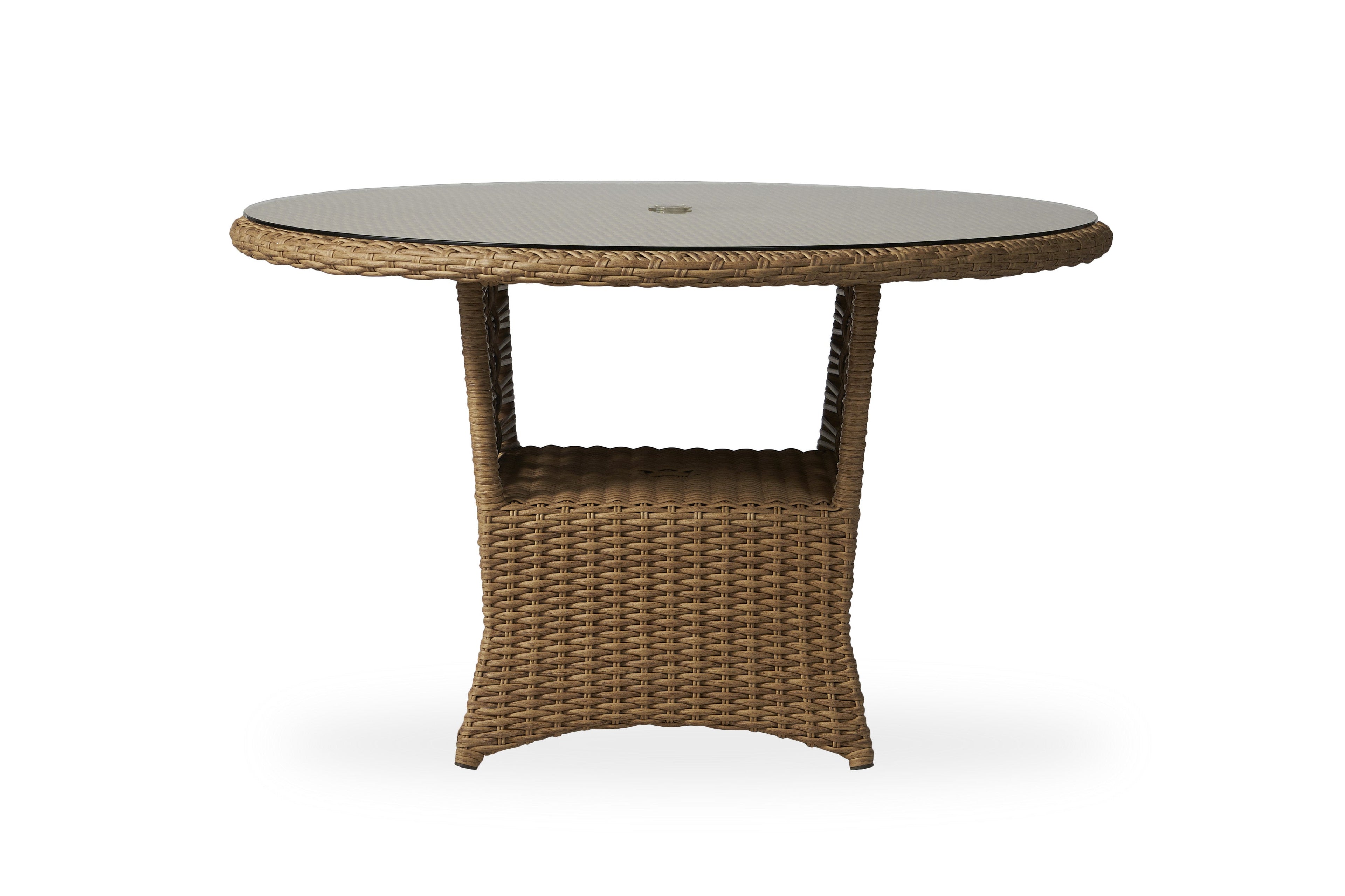 Magnolia 48" Round Umbrella Dining Table — Front