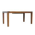 Teak 63-84" Butterfly Leaf Umbrella Dining Table
