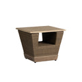 Charisma 24" Square End Table in Brindle Finish — Angle
