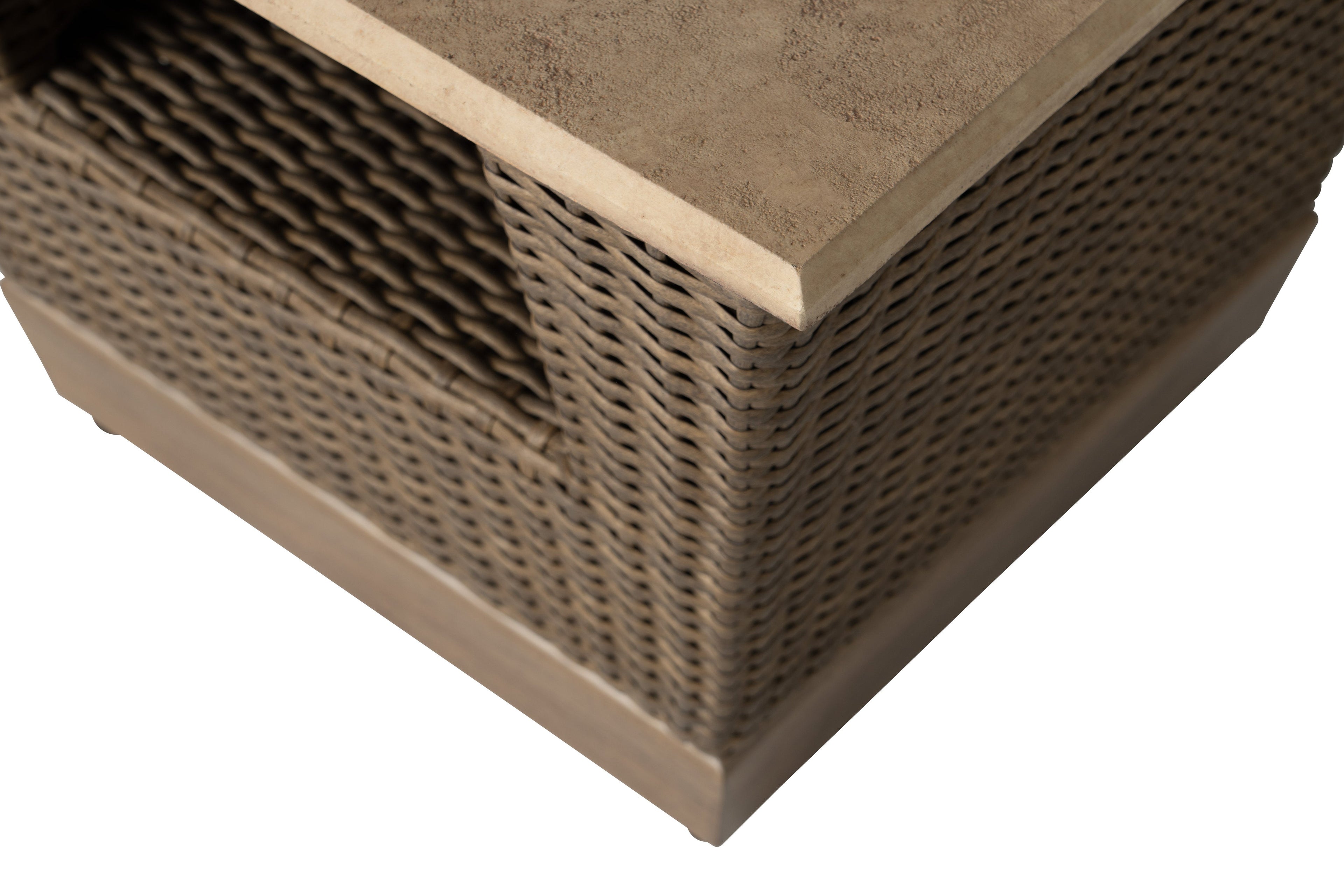 Charisma 24" Square End Table in Brindle Finish — Detail