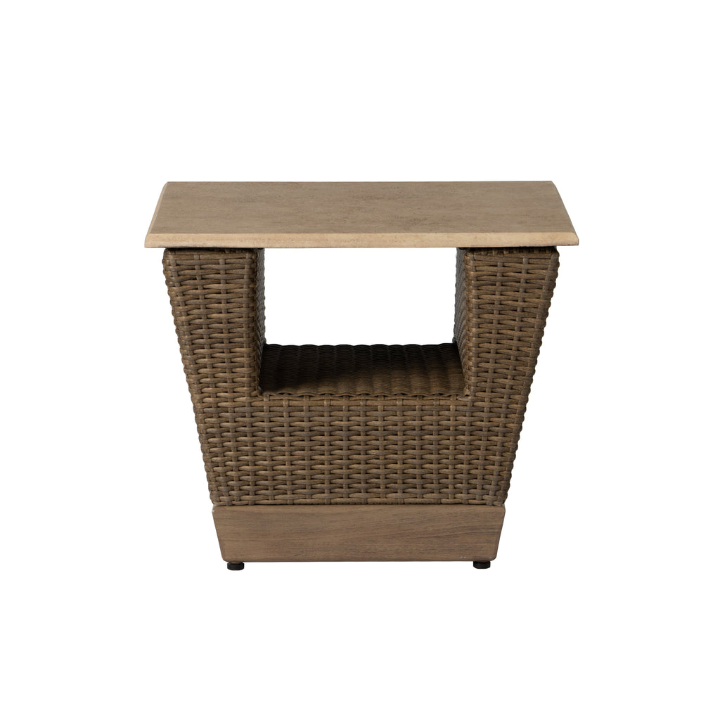 Charisma 24" Square End Table in Brindle Finish — Front