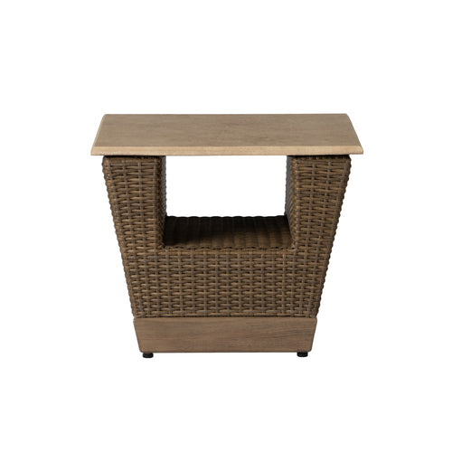 Charisma 24" Square End Table in Brindle Finish — Front