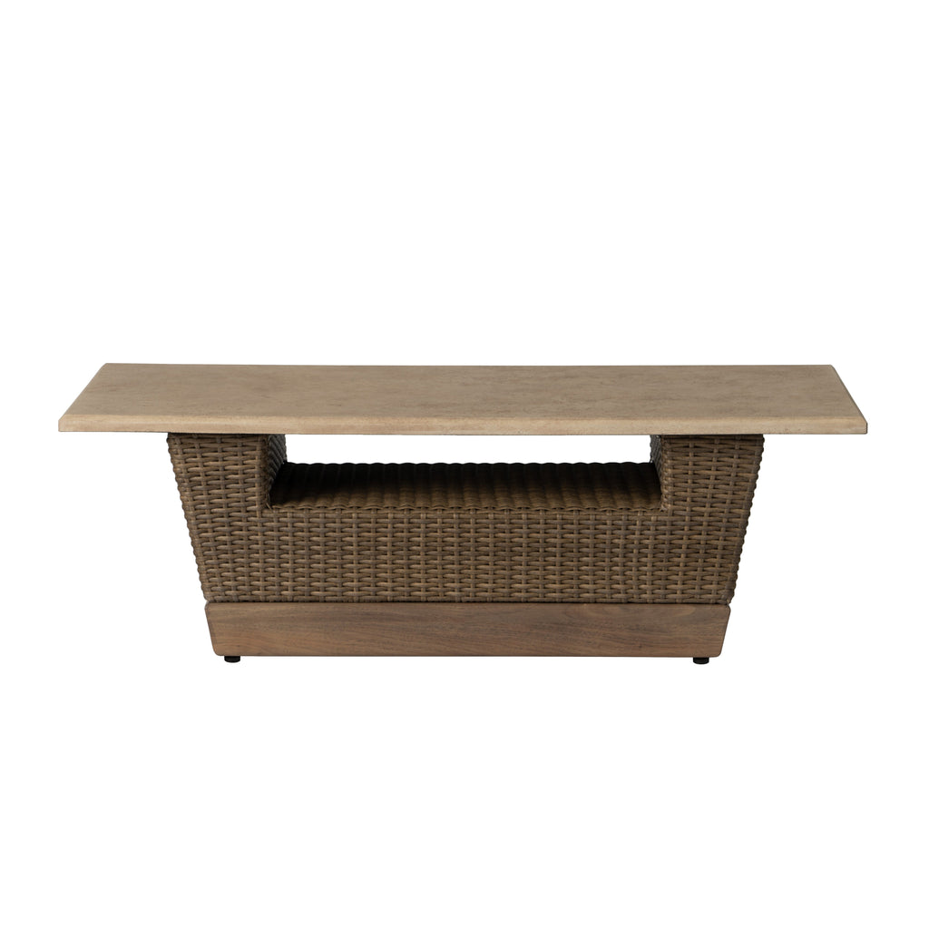 Charisma 48" Rectangular Cocktail Table in Brindle Finish — Front