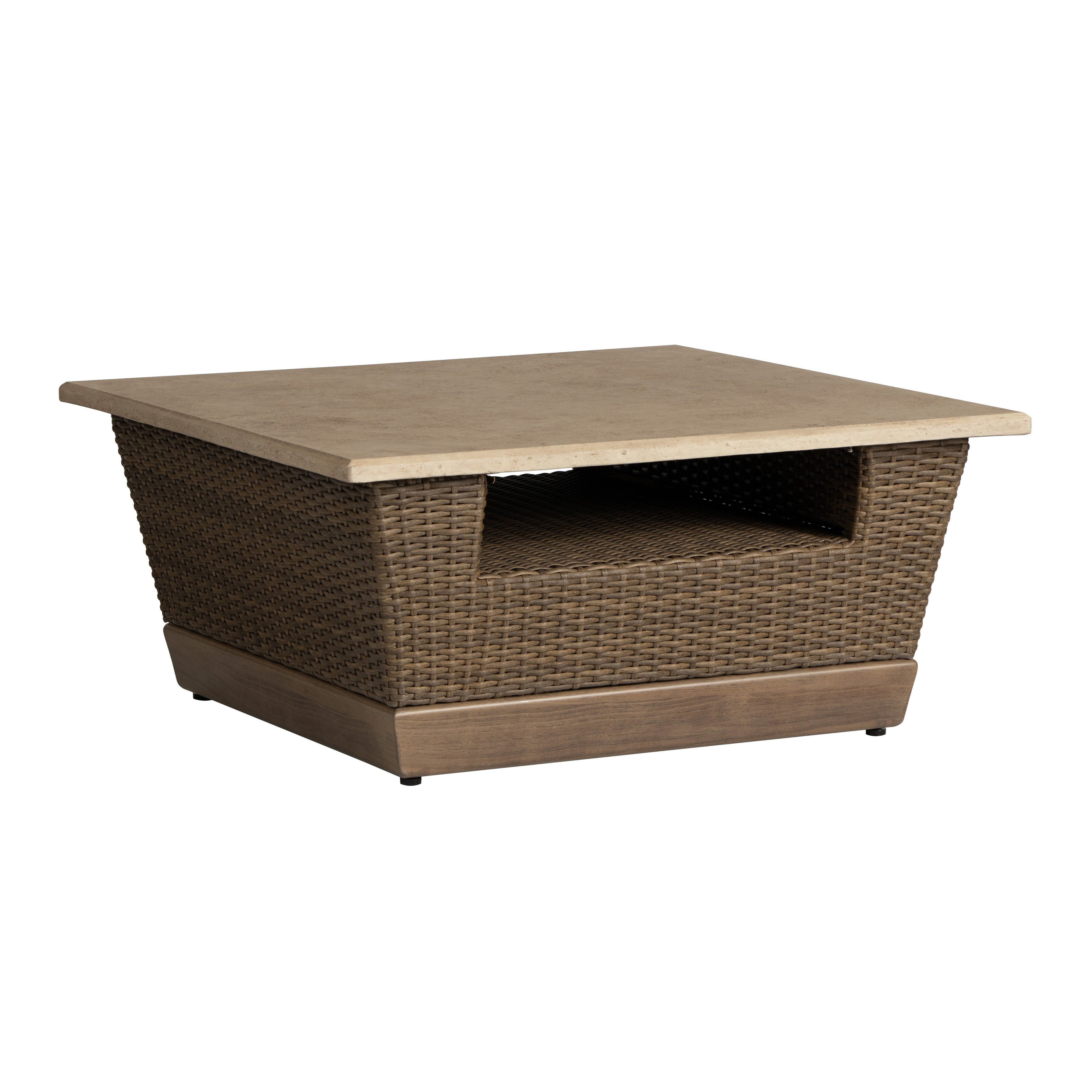 Charisma 36" Square Cocktail Table in Brindle Finish — Angle
