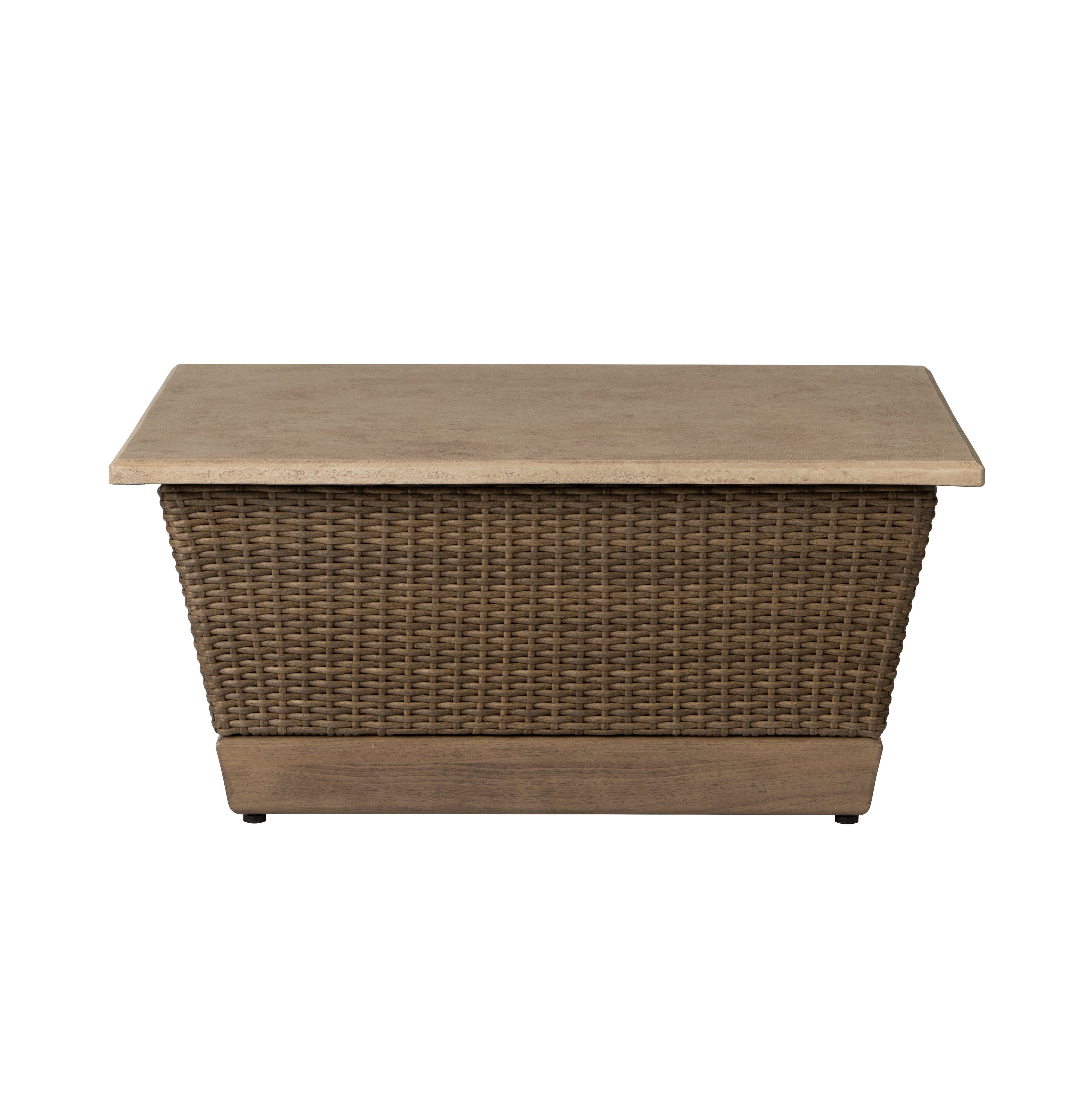 Charisma 36" Square Cocktail Table in Brindle Finish — Front