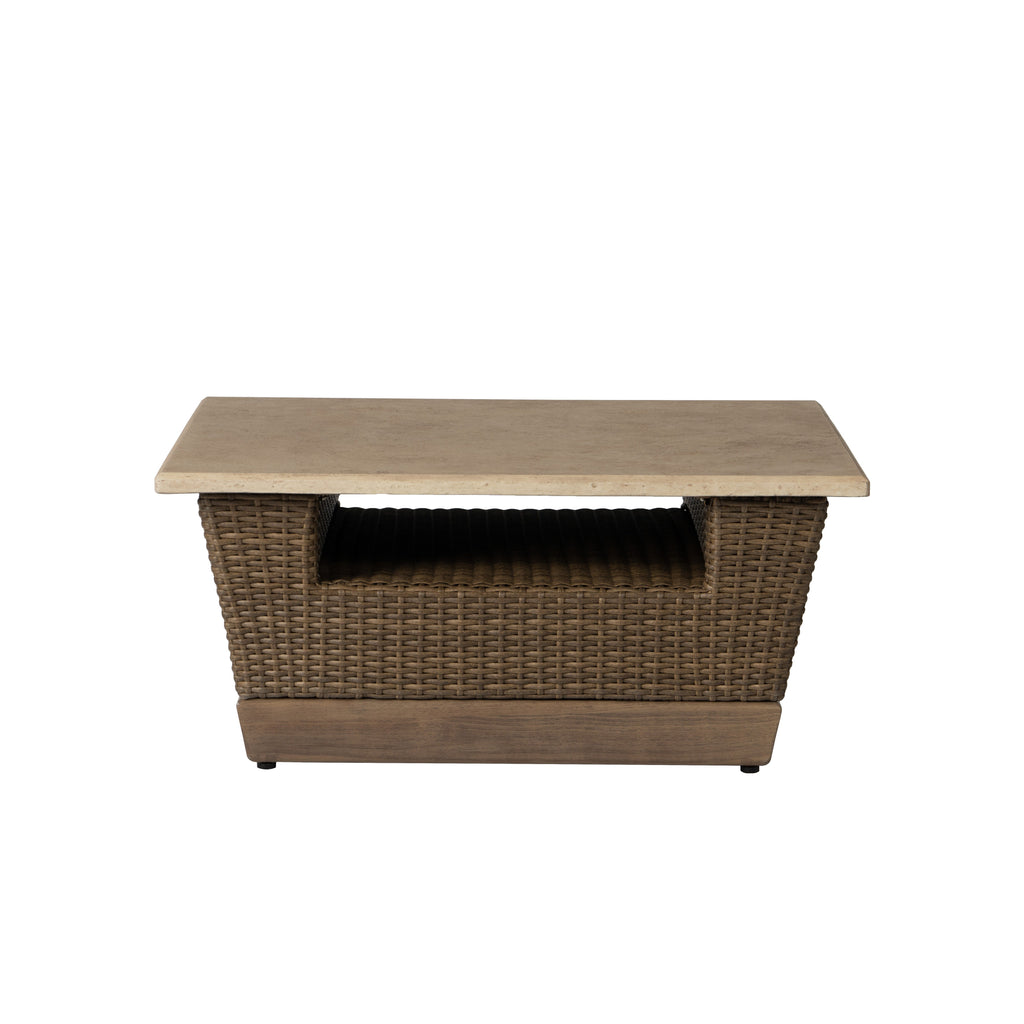 Charisma 36" Square Cocktail Table in Brindle Finish — Side