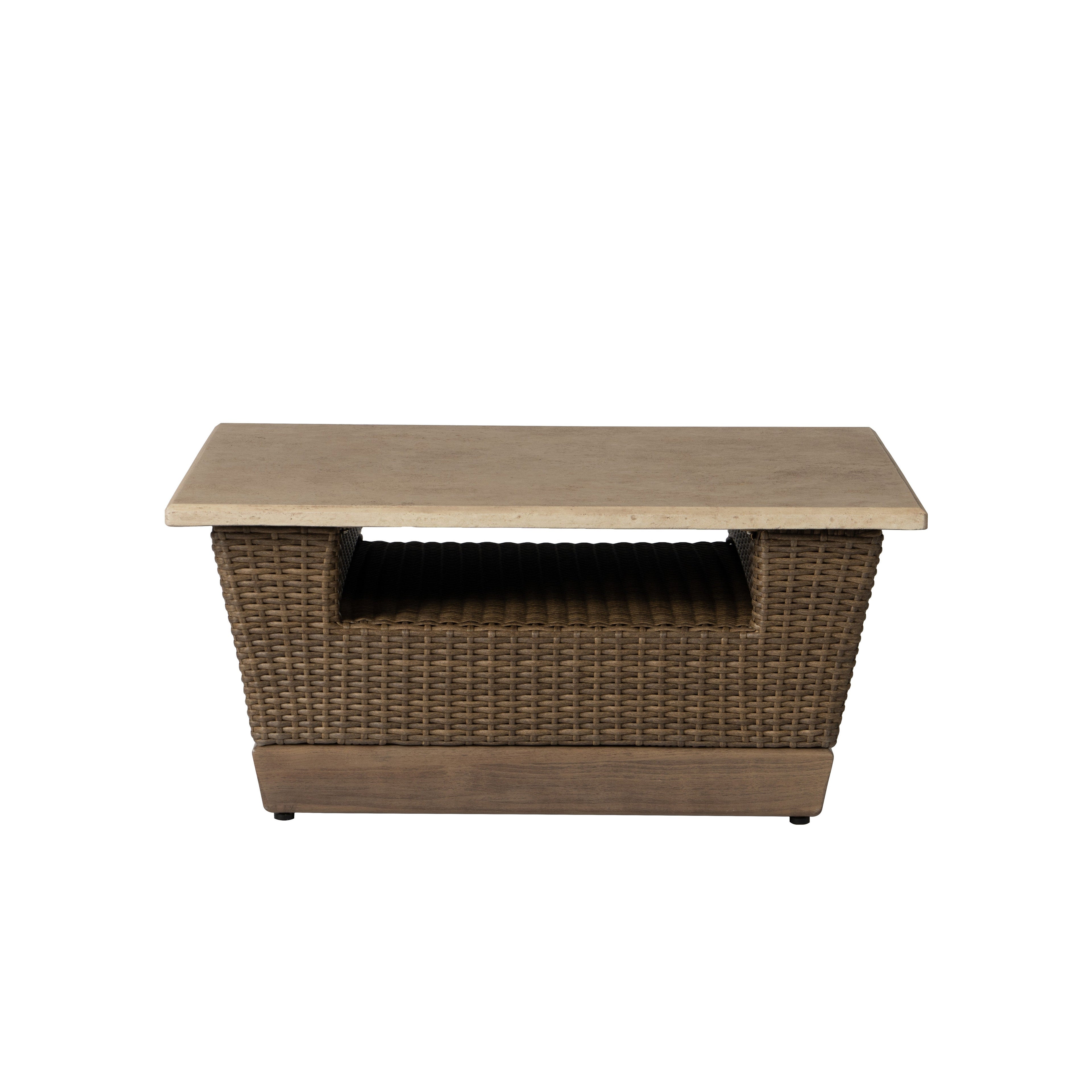 Charisma 36" Square Cocktail Table in Brindle Finish — Side