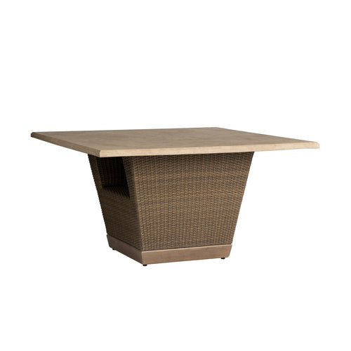 Charisma 54" Square Dining Table in Brindle Finish — Angle