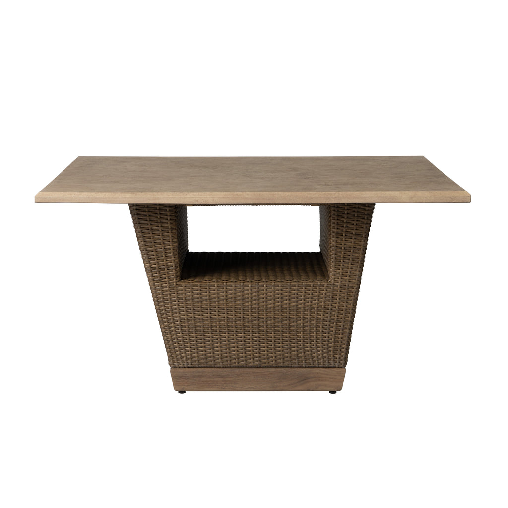 Charisma 54" Square Dining Table in Brindle Finish — Side