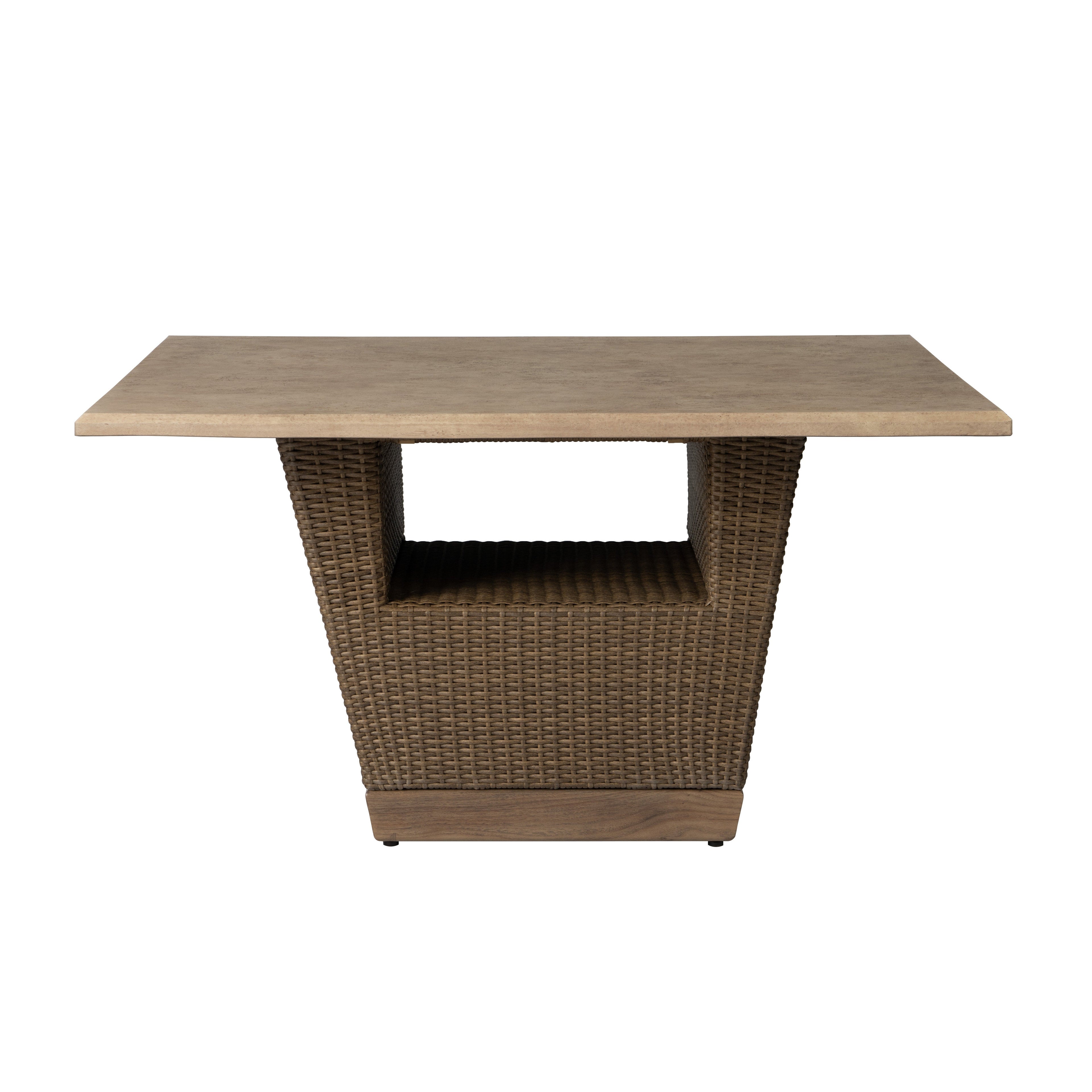 Charisma 54" Square Dining Table in Brindle Finish — Side