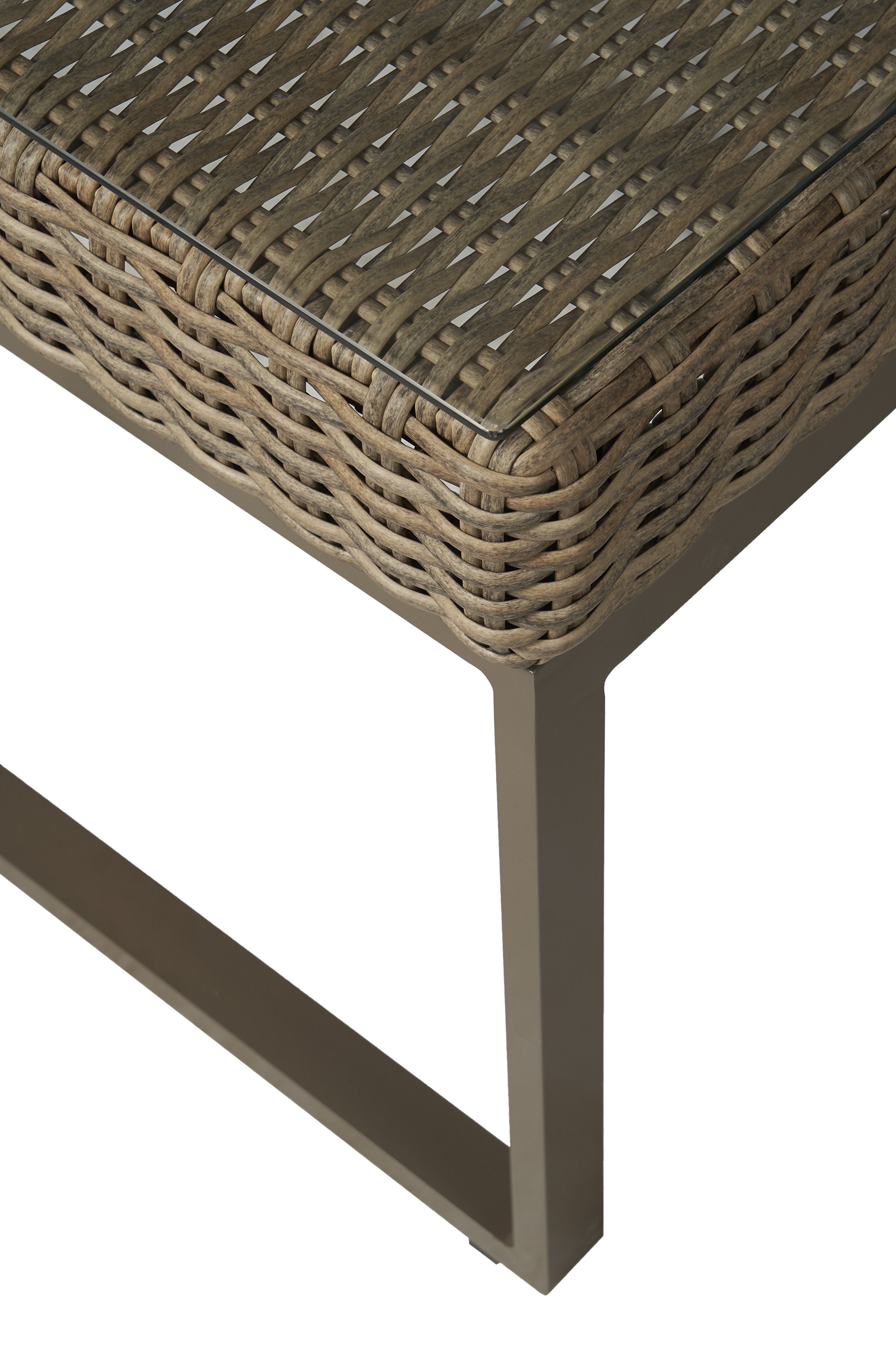 Milan 25" Square End Table — Detail