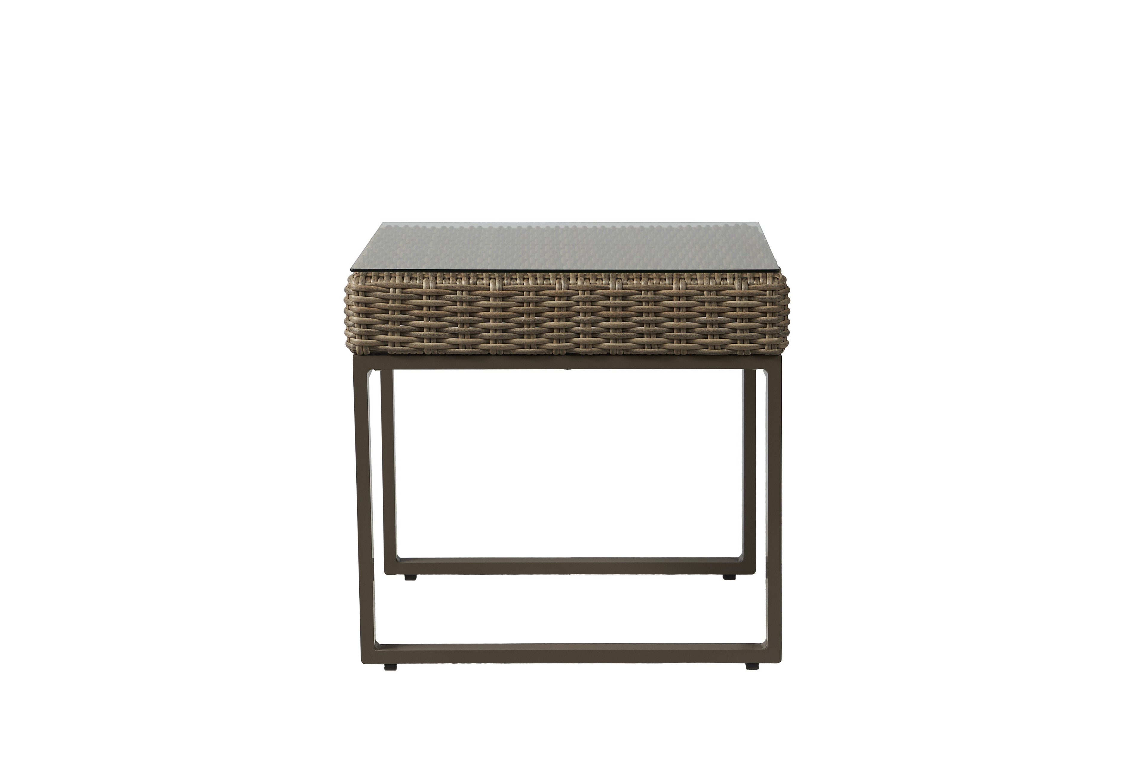 Milan 25" Square End Table — Side