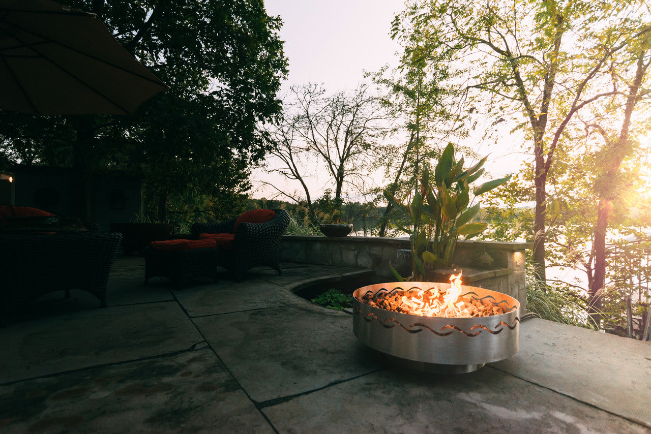 Fire Surfer Stainless Steel Fire Pit