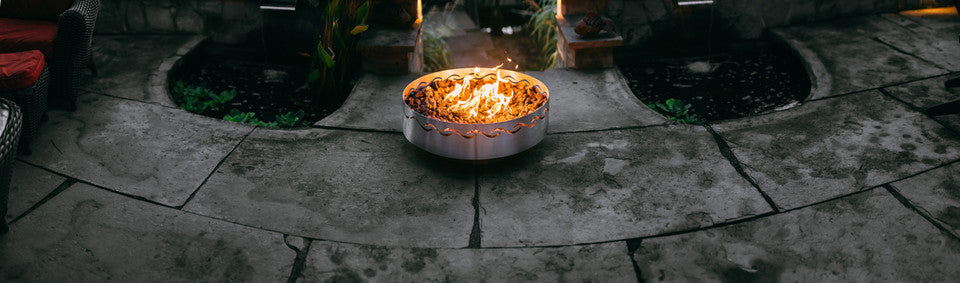 Fire Surfer Stainless Steel Fire Pit