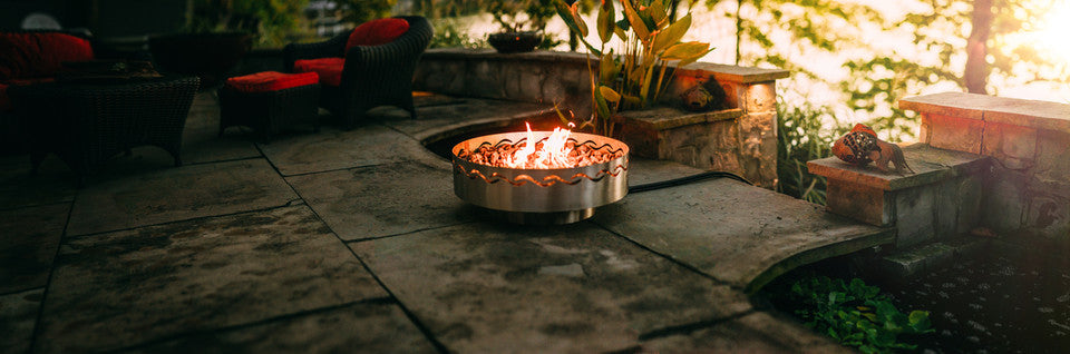 Fire Surfer Stainless Steel Fire Pit