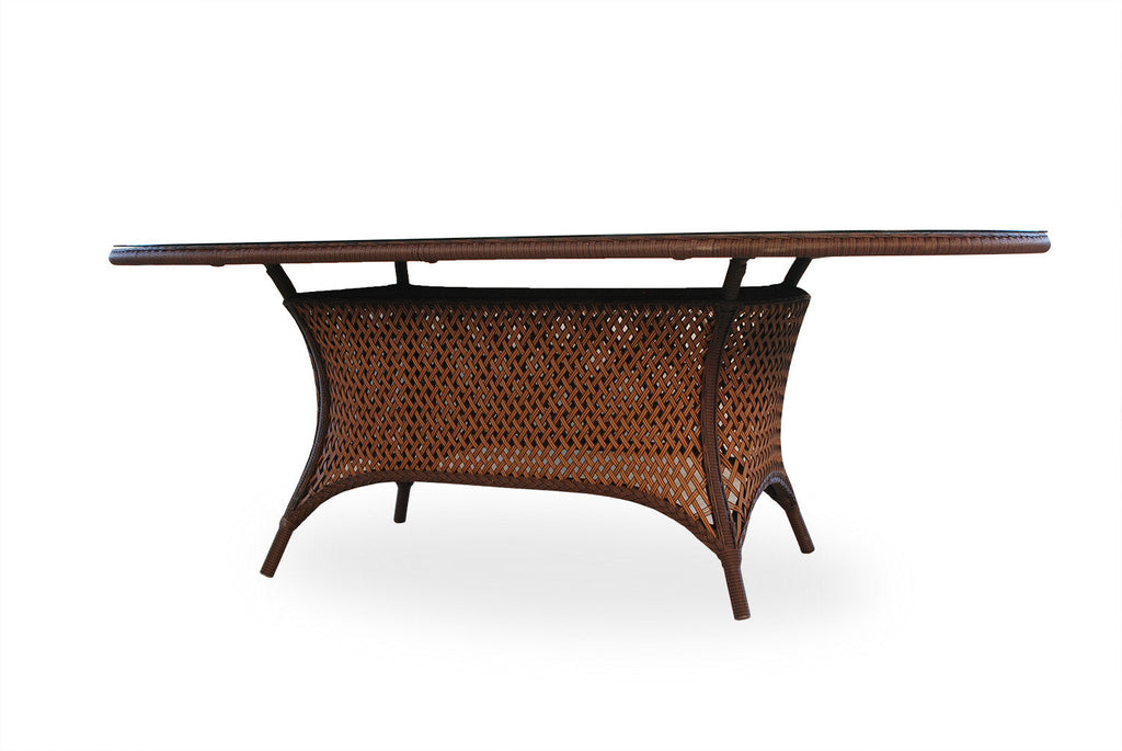Grand Traverse 84" Oval Umbrella Dining Table — A