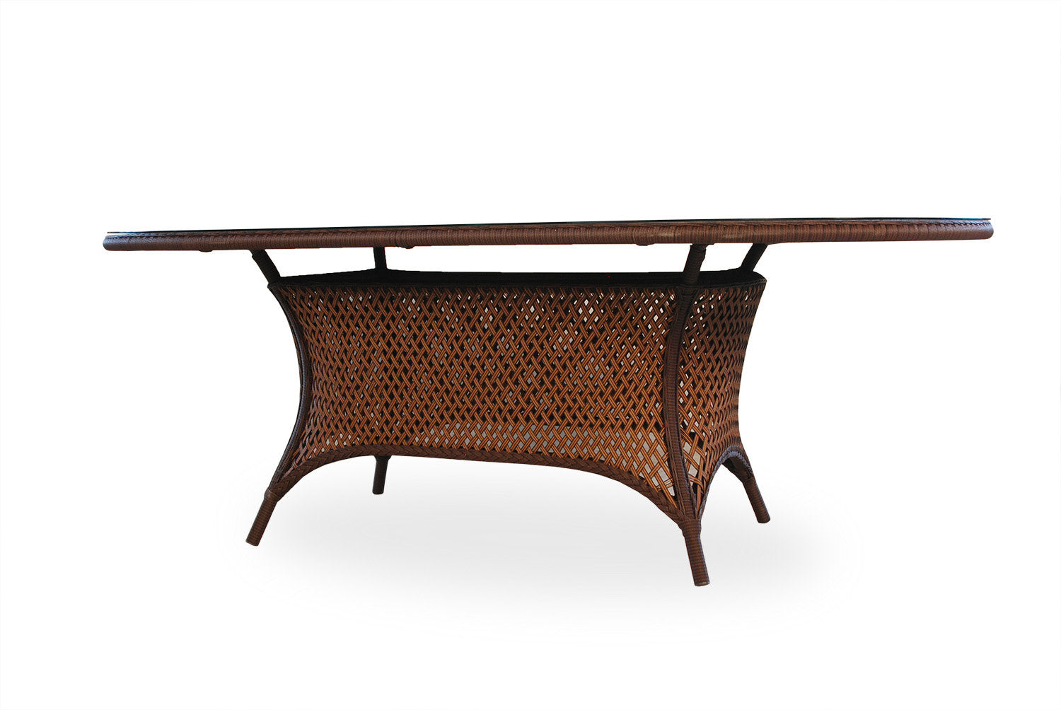 Grand Traverse 84" Oval Umbrella Dining Table — A