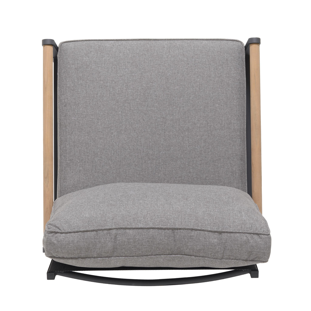 Amber Teak and Aluminum Sofa
