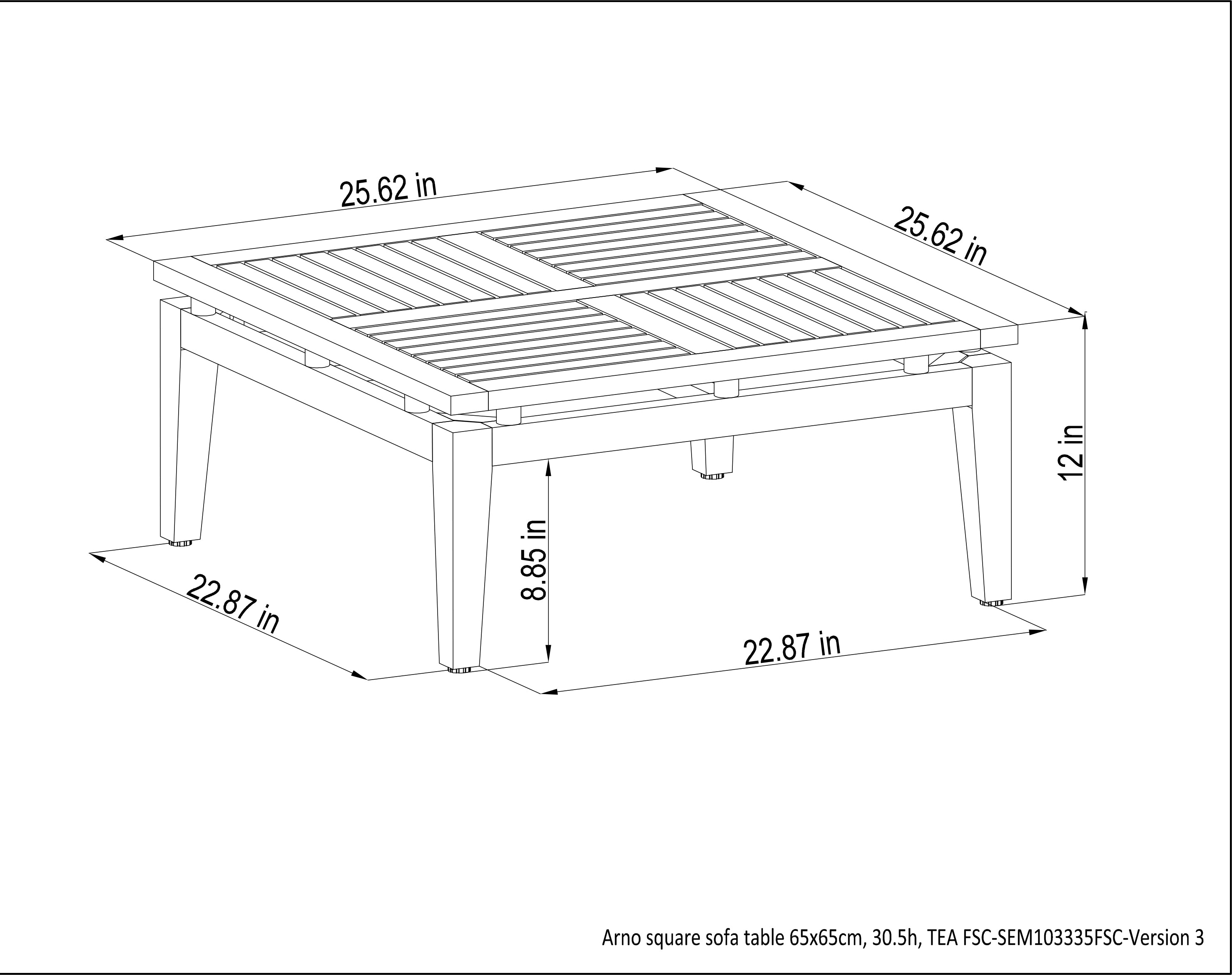 Arno 3pc Bistro Set Light
