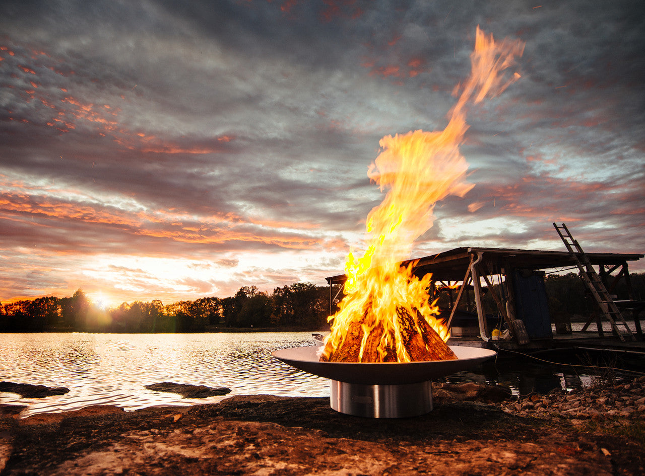Bella Vita 70" Stainless Steel Fire Pit