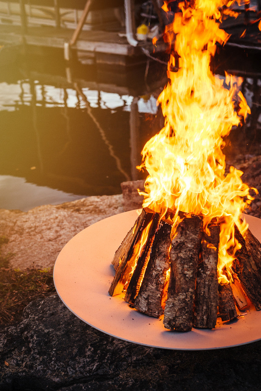 Bella Vita 34" Stainless Steel Fire Pit