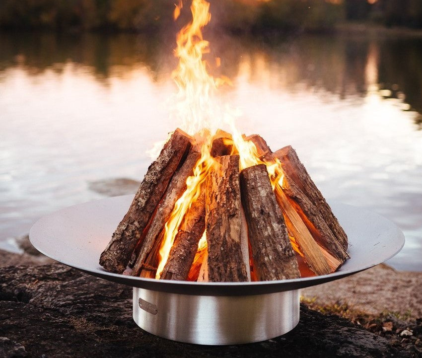 Bella Vita 34" Stainless Steel Fire Pit
