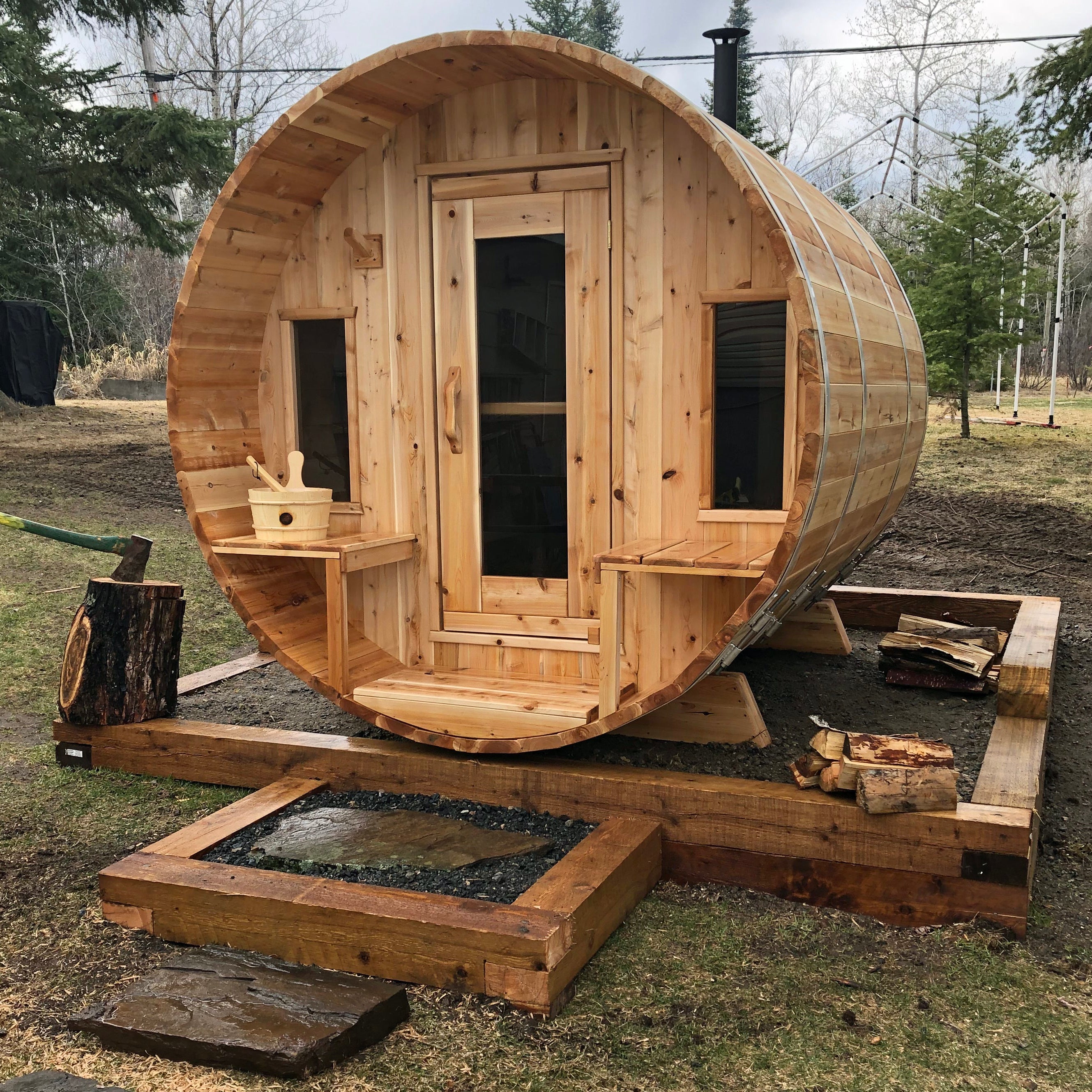 Canadian Timber Tranquility Barrel Sauna