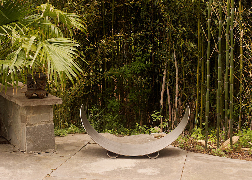 Crescent Stainless Steel Log Rack