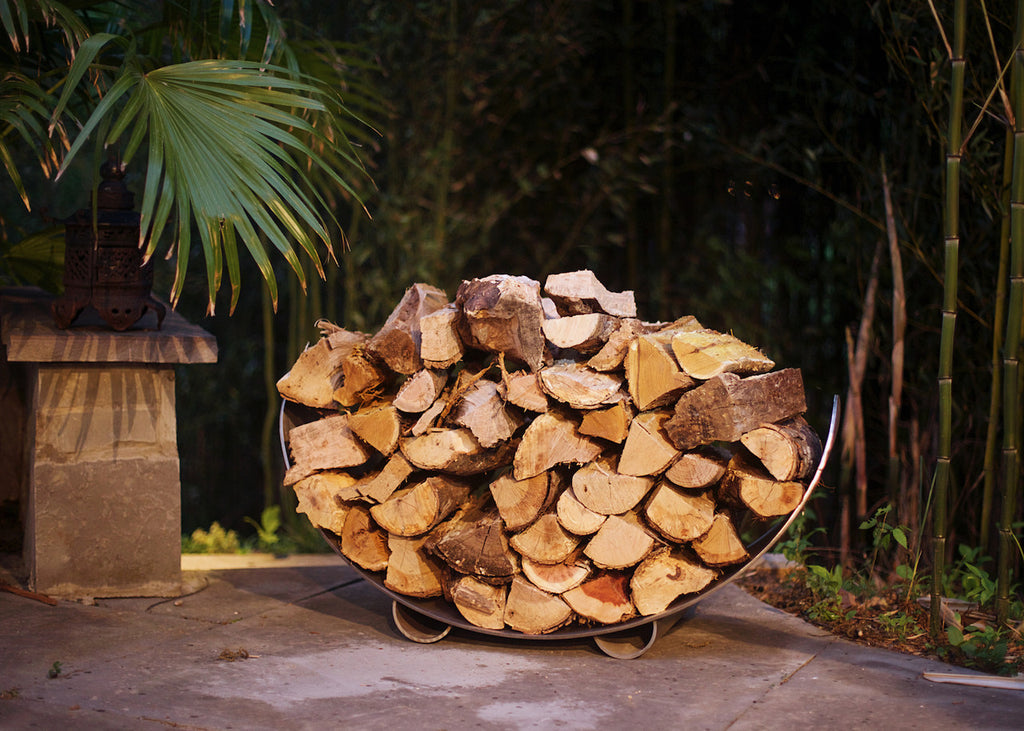 Crescent Stainless Steel Log Rack