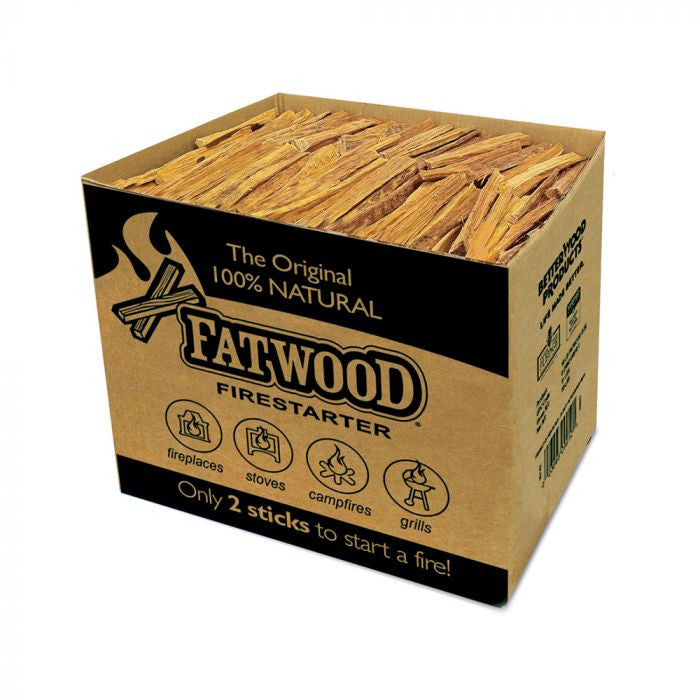 Natural Fatwood Fire Starter – 10 lb Box | Premium Kindling