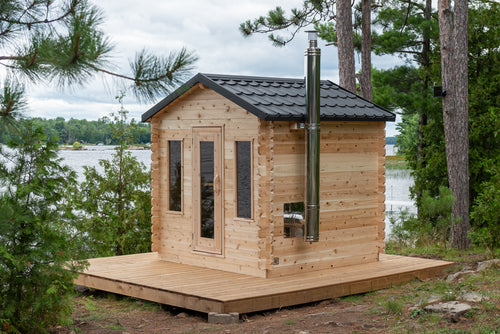 Canadian Timber Georgian Cabin Outdoor Sauna