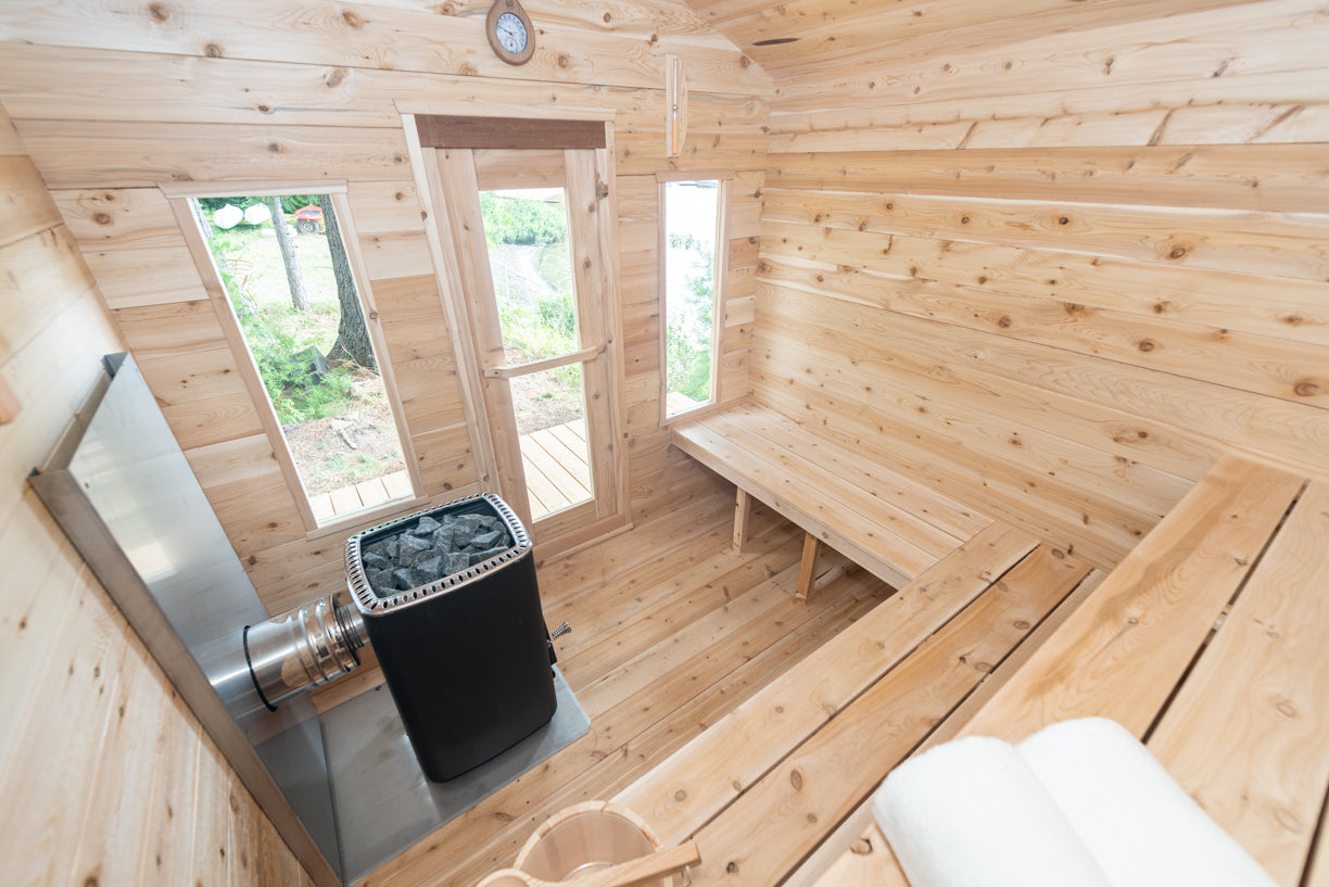 Canadian Timber Georgian Cabin Outdoor Sauna
