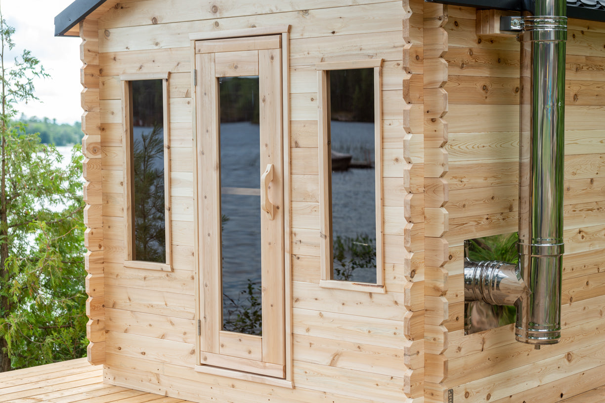 Canadian Timber Georgian Cabin Outdoor Sauna