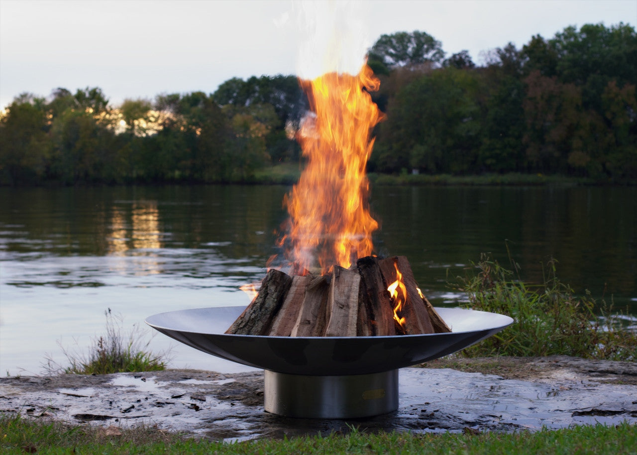 Bella Vita 34" Stainless Steel Fire Pit