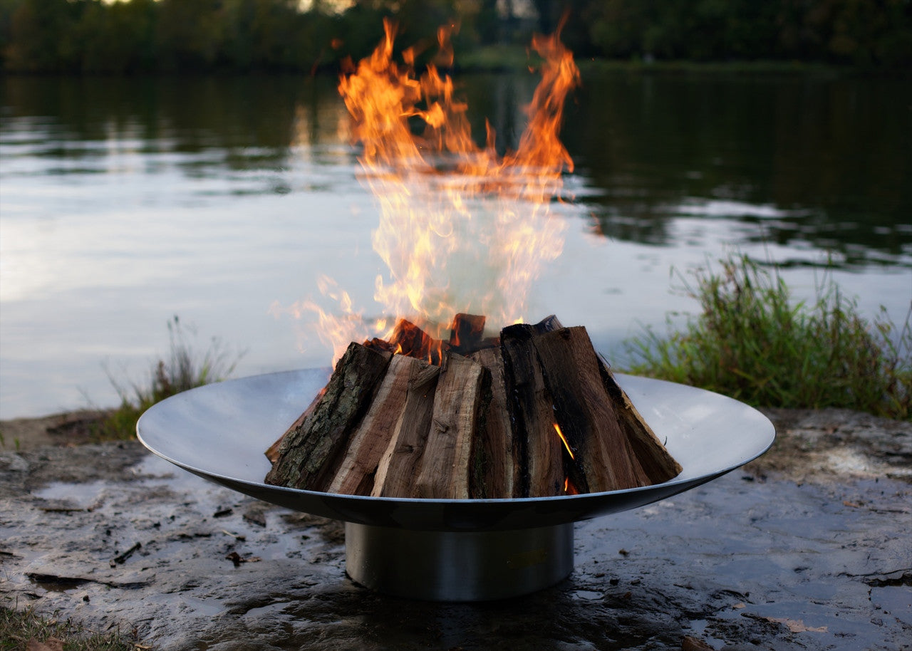 Bella Vita 58" Stainless Steel Fire Pit
