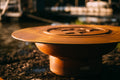 Saturn Fire Pit with Lid