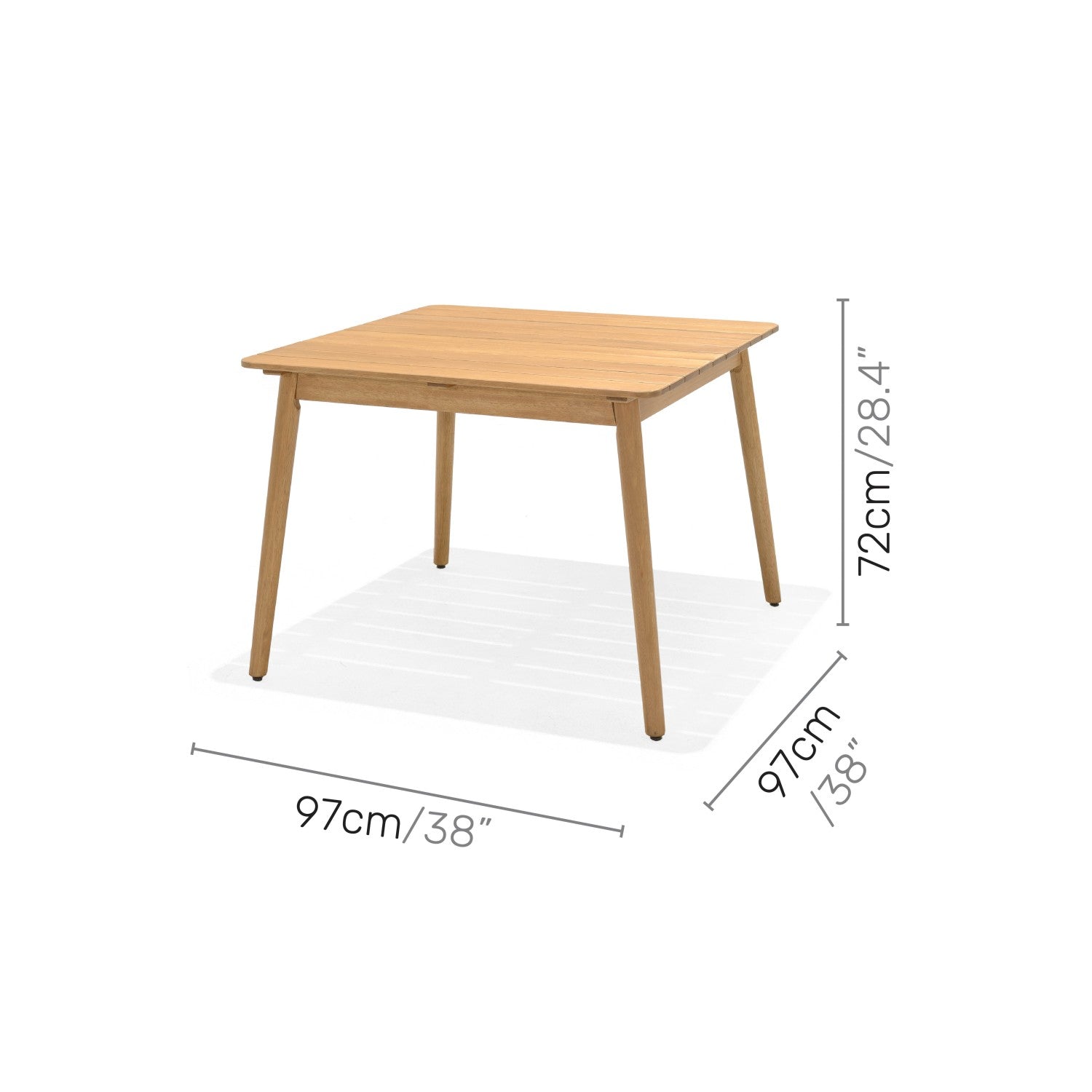 Nassau 5 Piece Square Dining Set – Sage Green Social Plastic®