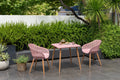 Nassau Bistro Set – Peony Pink Social Plastic® - 3pc