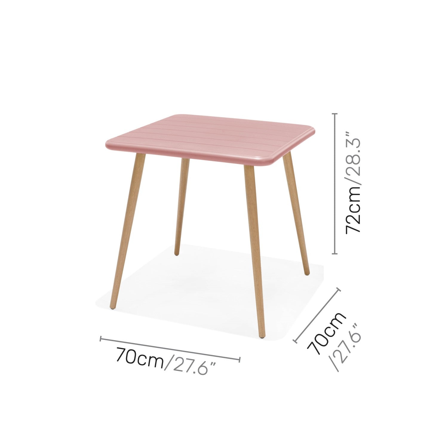 Nassau Bistro Set – Peony Pink Social Plastic® - 3pc