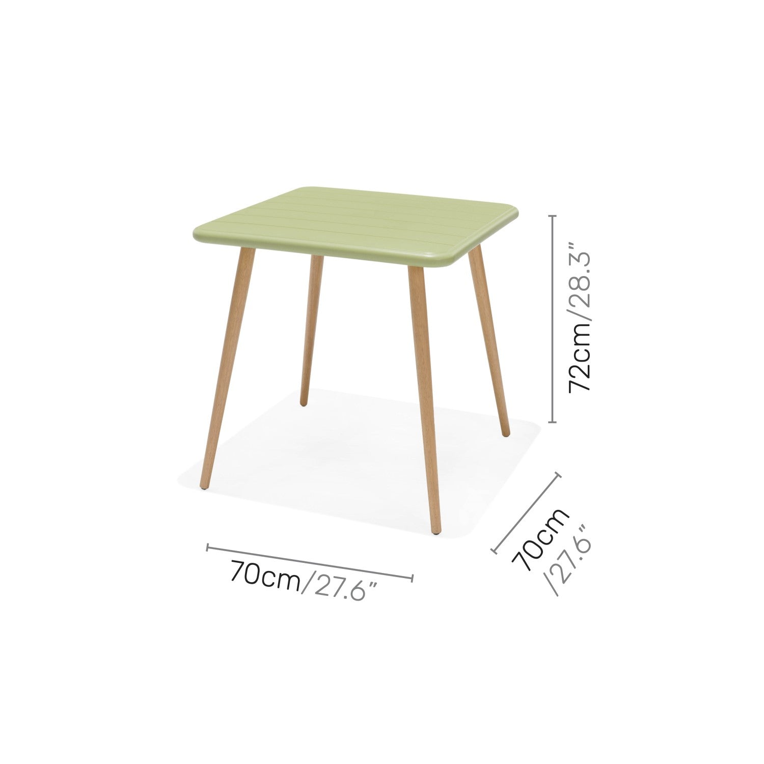 Nassau Square Table – Sage Green Social Plastic®
