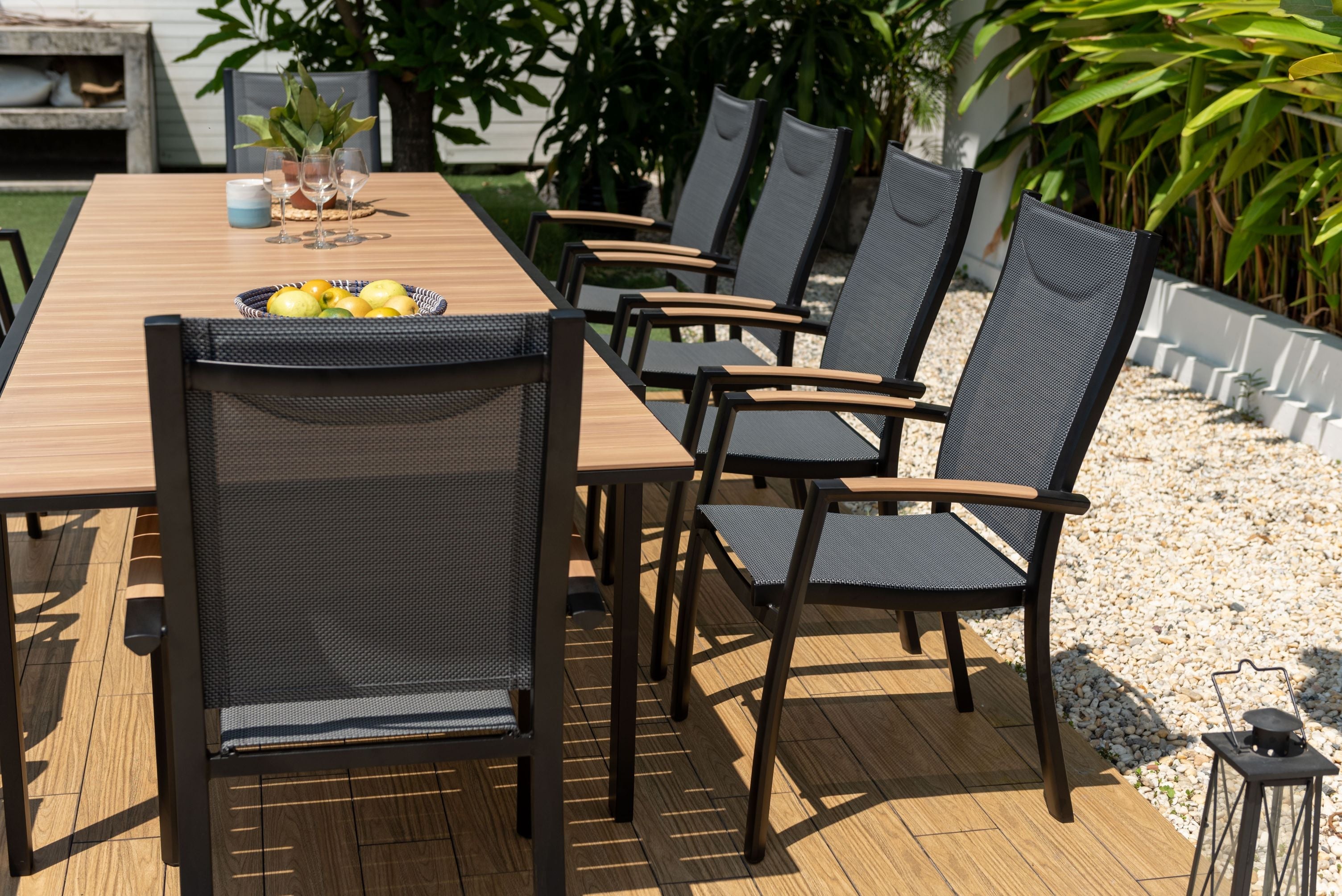 Panama Dark 11 Piece Extending Set